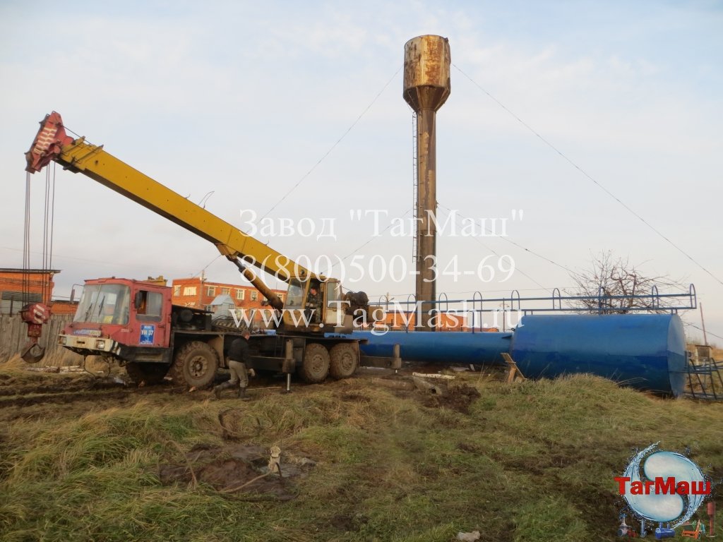 Демонтаж водонапорной башни Рожновского